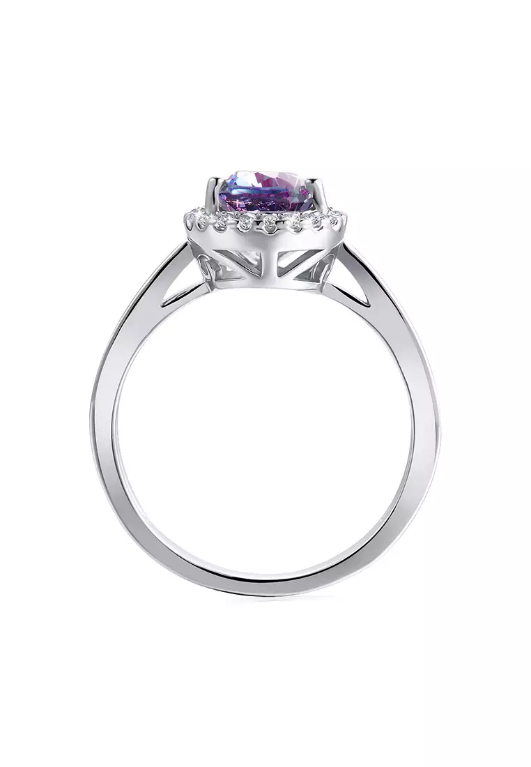 [ Alexandrite Collection ] Teardrop Alexandrite Ring WG - Cincin by Her Jewellery