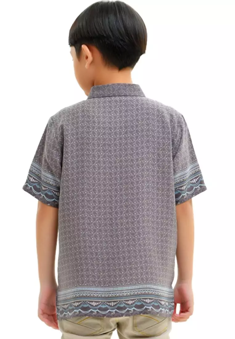 Rabbani - Baju Anak Laki-laki Lengan Pendek Bani Batuta Kemko Anak Lasmara Pdk - Chesnut