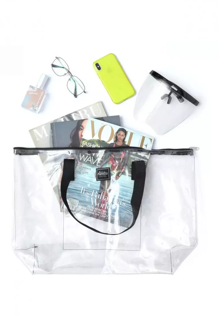 PVC Transparent Shoulder Tote Bag Hilda