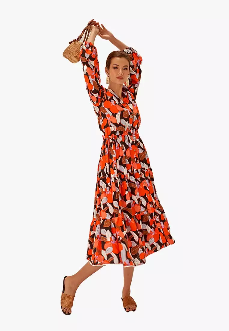 Fly Sky Maxi Linen Dress