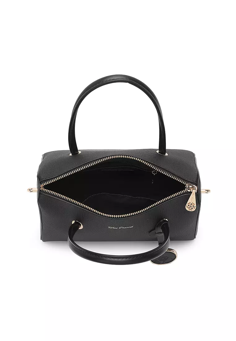 Women's Top Handle Bag / Sling Bag / Crossbody Bag - Black