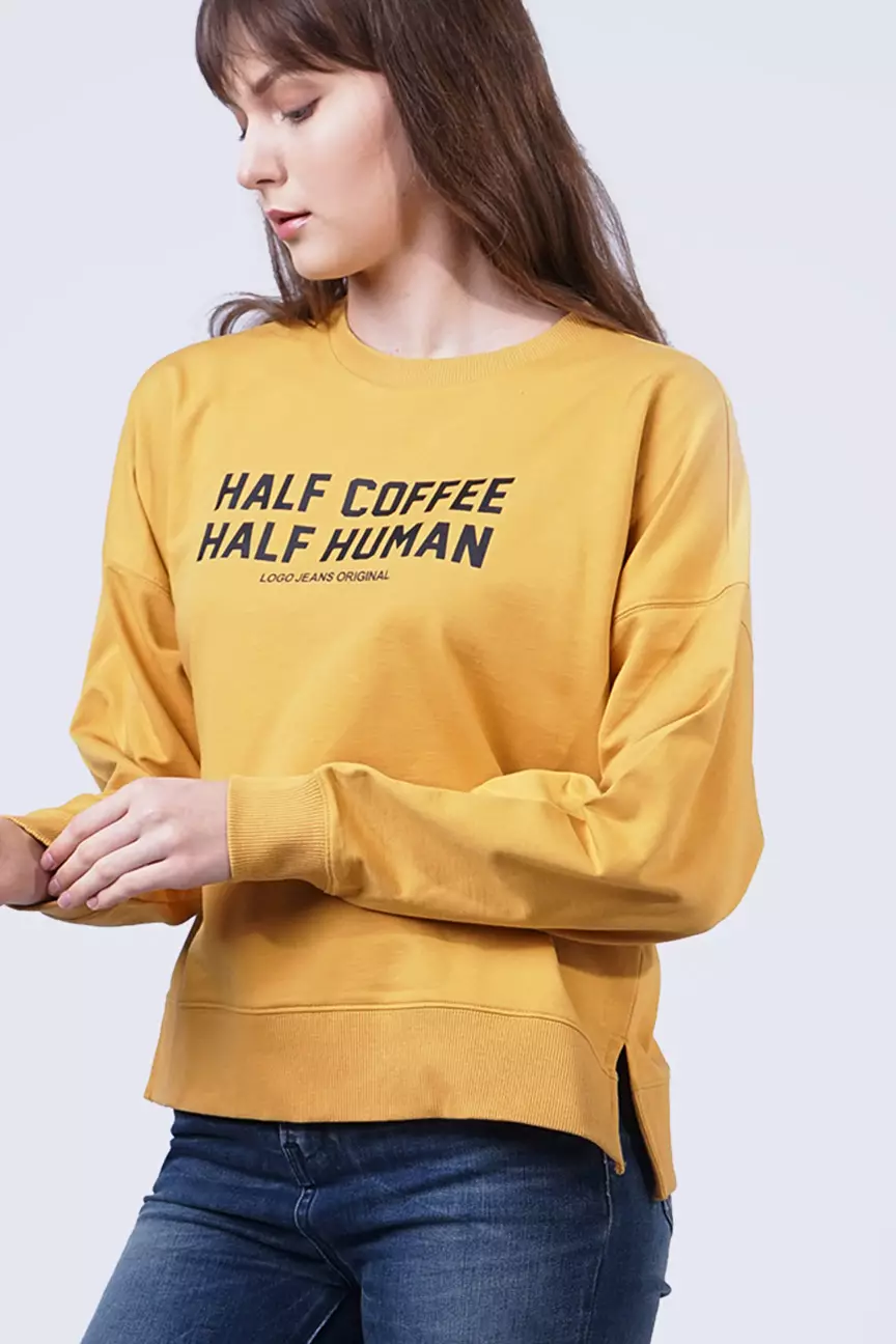 Sweater Wanita Hansa Mustard