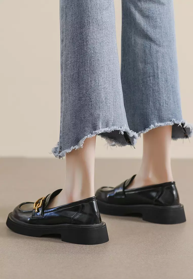 金屬搭扣厚底樂福鞋 WW75-35