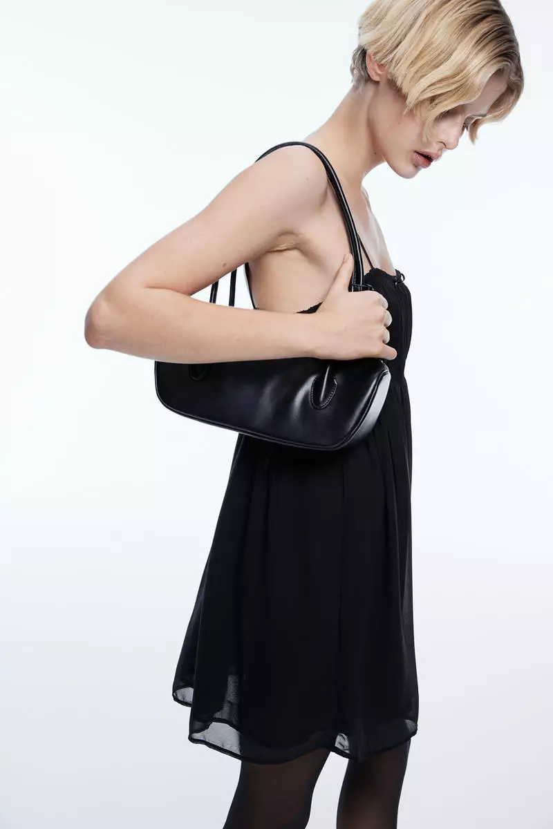 H&m black strappy dress sale