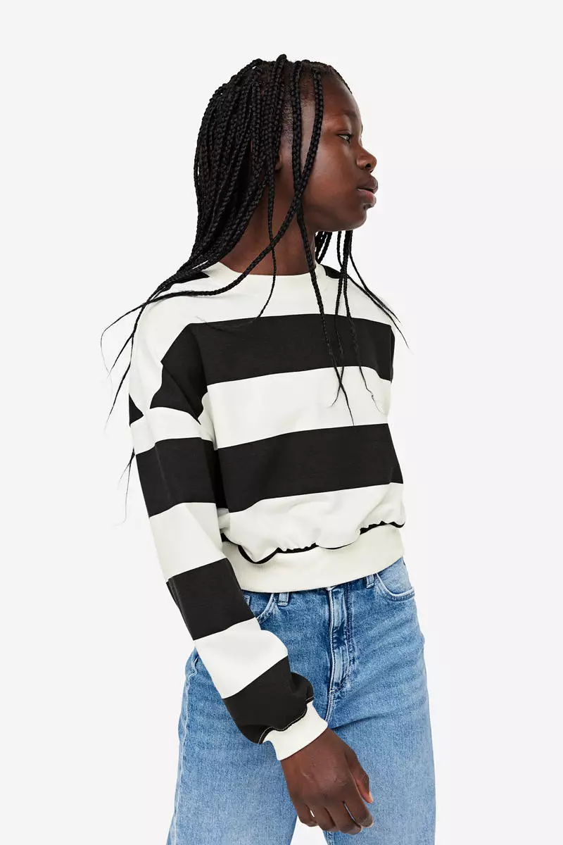 White deals sweatshirt h&m