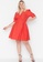 Trendyol red Plus Size Crossover Front Mini Dress 56F45AA2E4F4CEGS_4