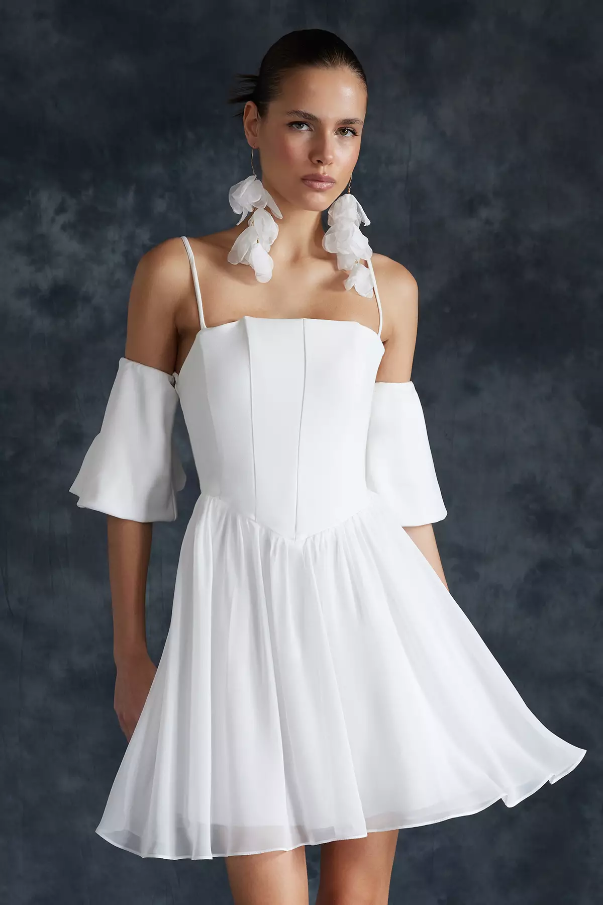 Buy Trendyol A-Cut Corset Detailed Short Elegant Evening Dress 2026 Online 