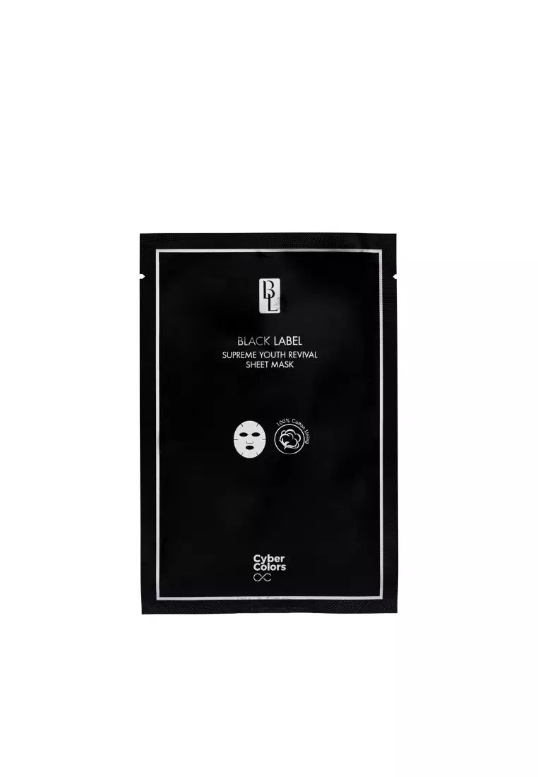 Cyber Colors Black Label Supreme Youth Renewal Sheet Mask 5pcs