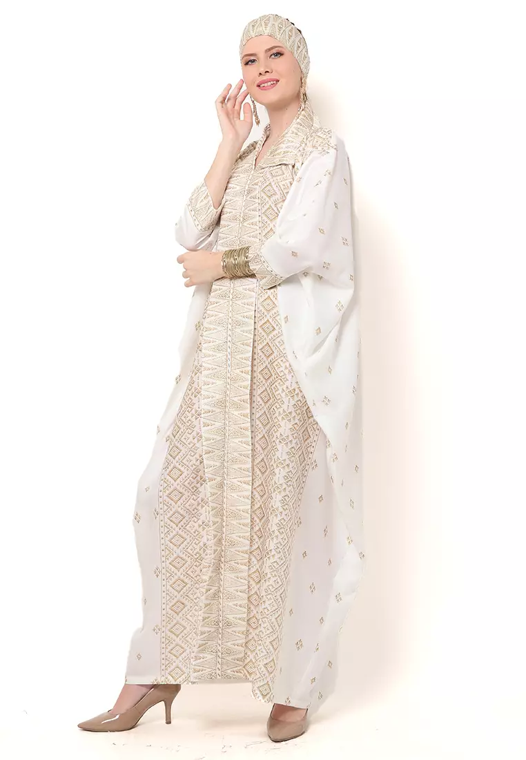 Kanzi Exclusive Long Sleeve Songket Kaftan