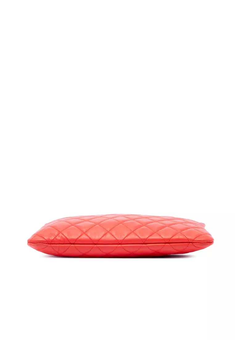 Pre-Loved Chanel Medium Quilted Lambskin O Case Clutch