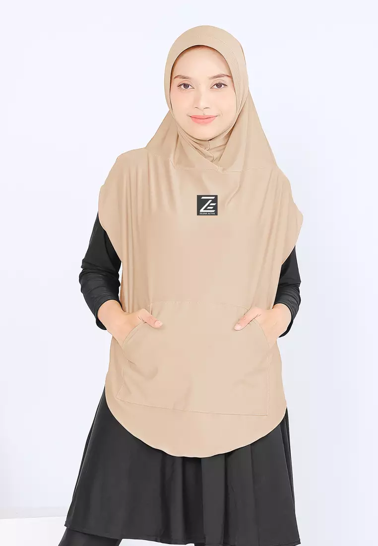 Zelena - Vivian Sport Hijab | Rompi Hijab Vest Olahraga - Brown Sugar