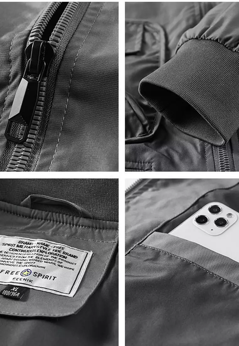 Casual Military Style Bomber Jacket