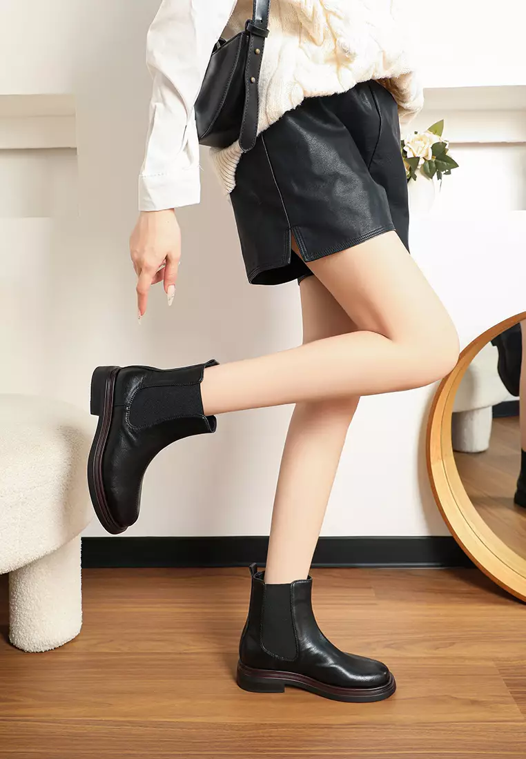 Buy Twenty Eight Shoes Vintage Microfiber Leather Chelsea