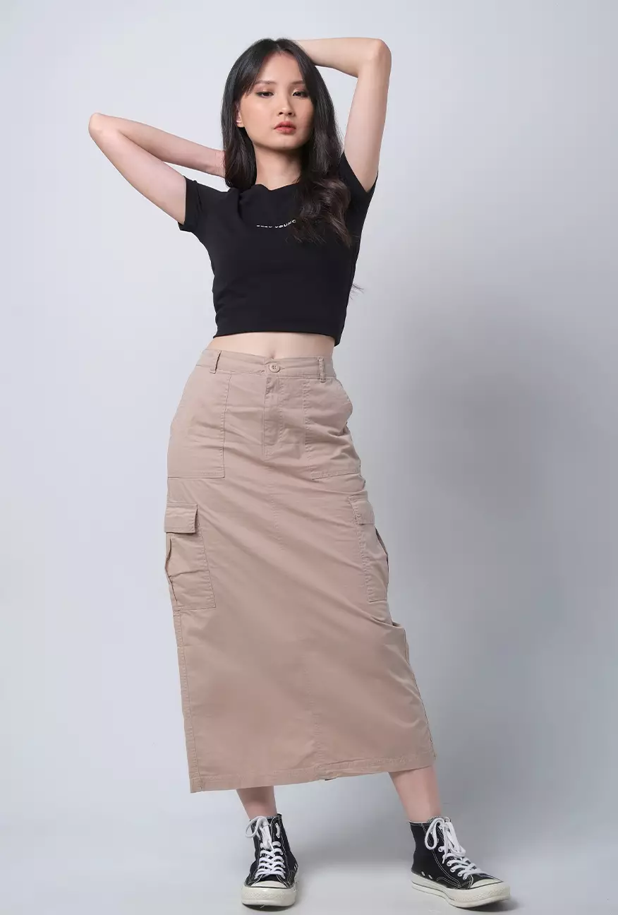 Rok Wanita Adrielle Khaki