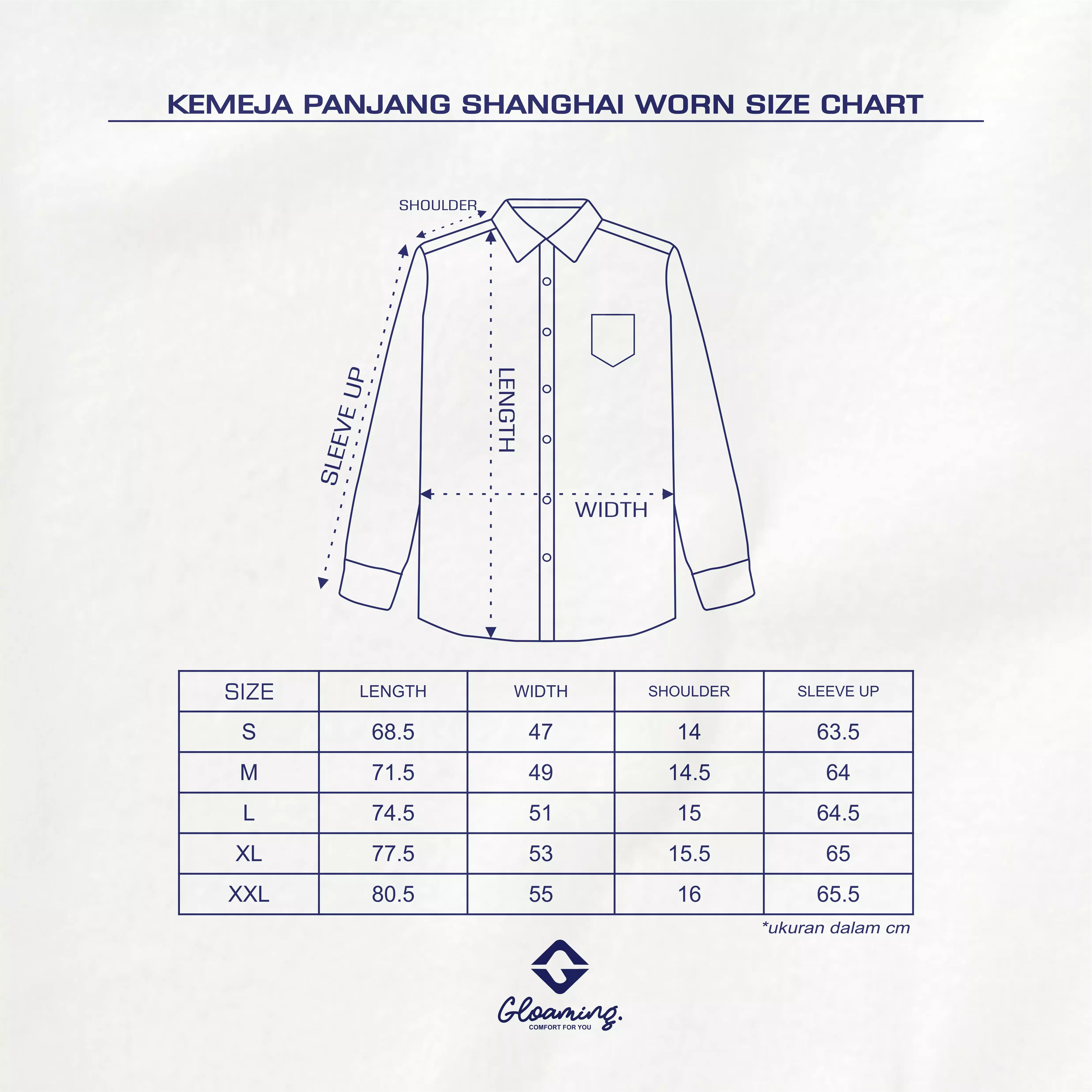Worn Cortans White Kemeja Panjang Polos