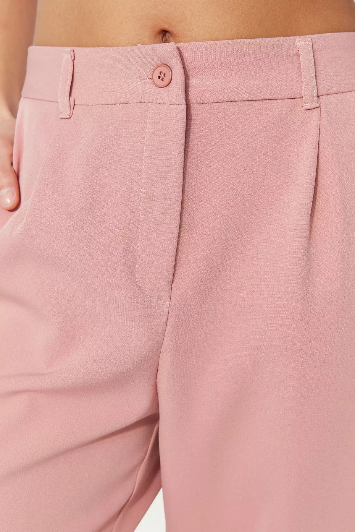 Wide Leg Woven Trousers