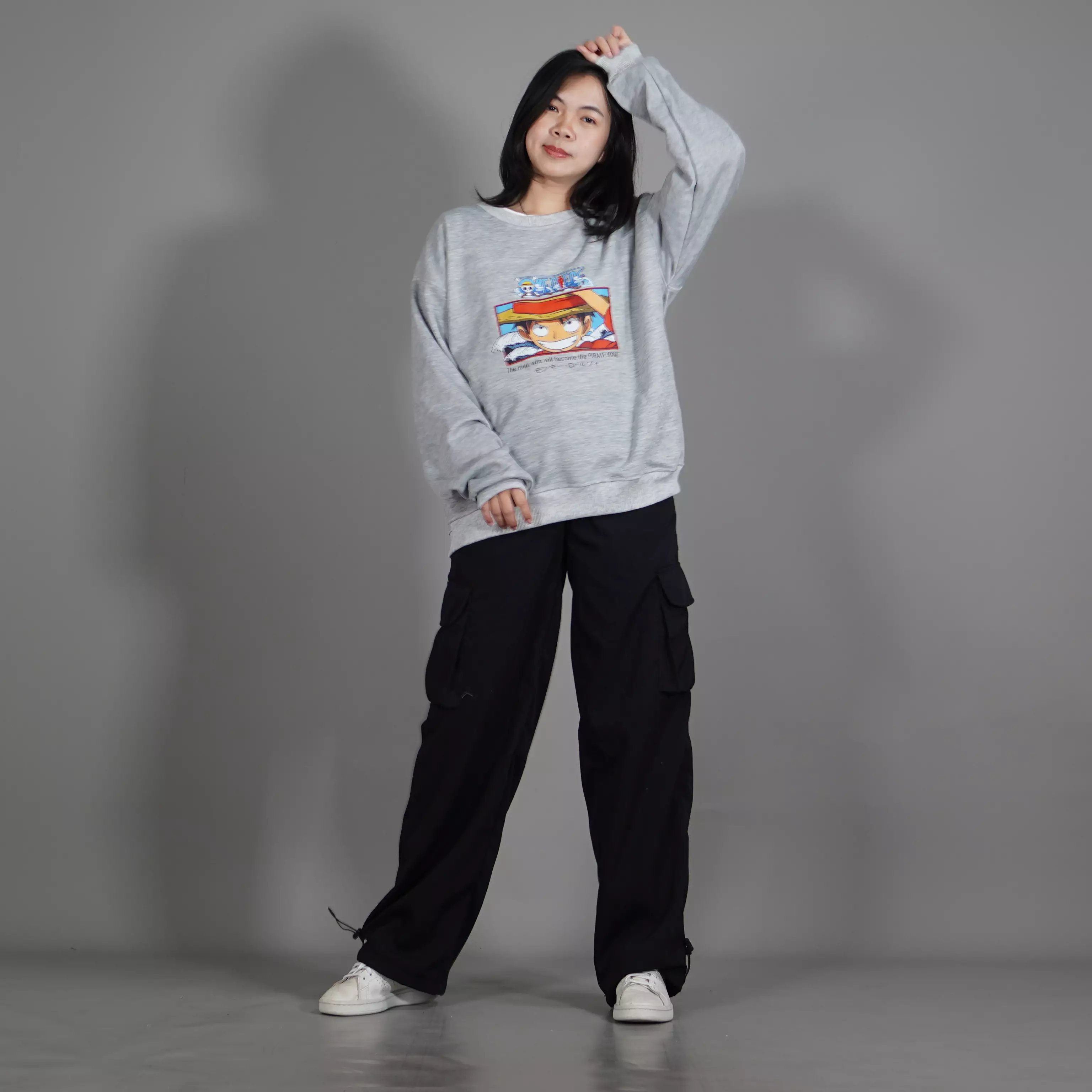  PIECE2 Crewneck One Piece Crewneck Anime Sweater Anime - Abu Muda