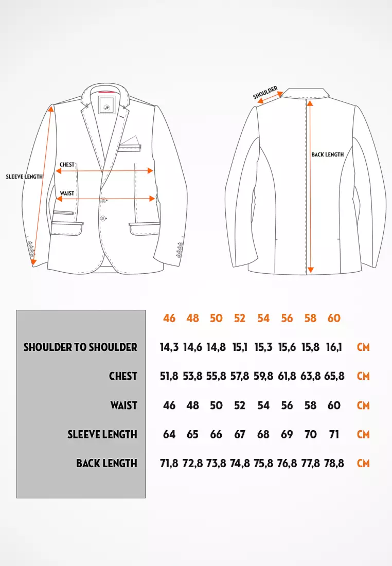 Men Blazer Navy Linen Look