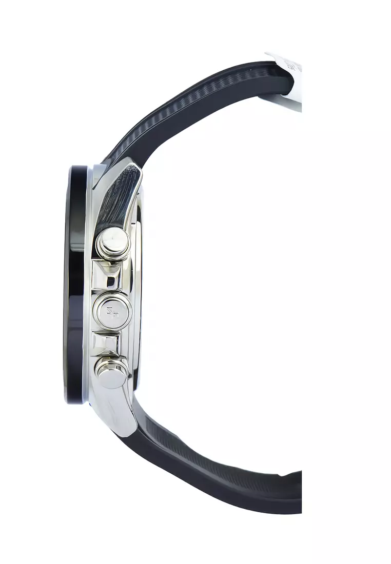 Casio Edifice Jam Tangan Analog Digital Pria - Stainless Steel Case Black Resin Band - ECB-900MP-1A