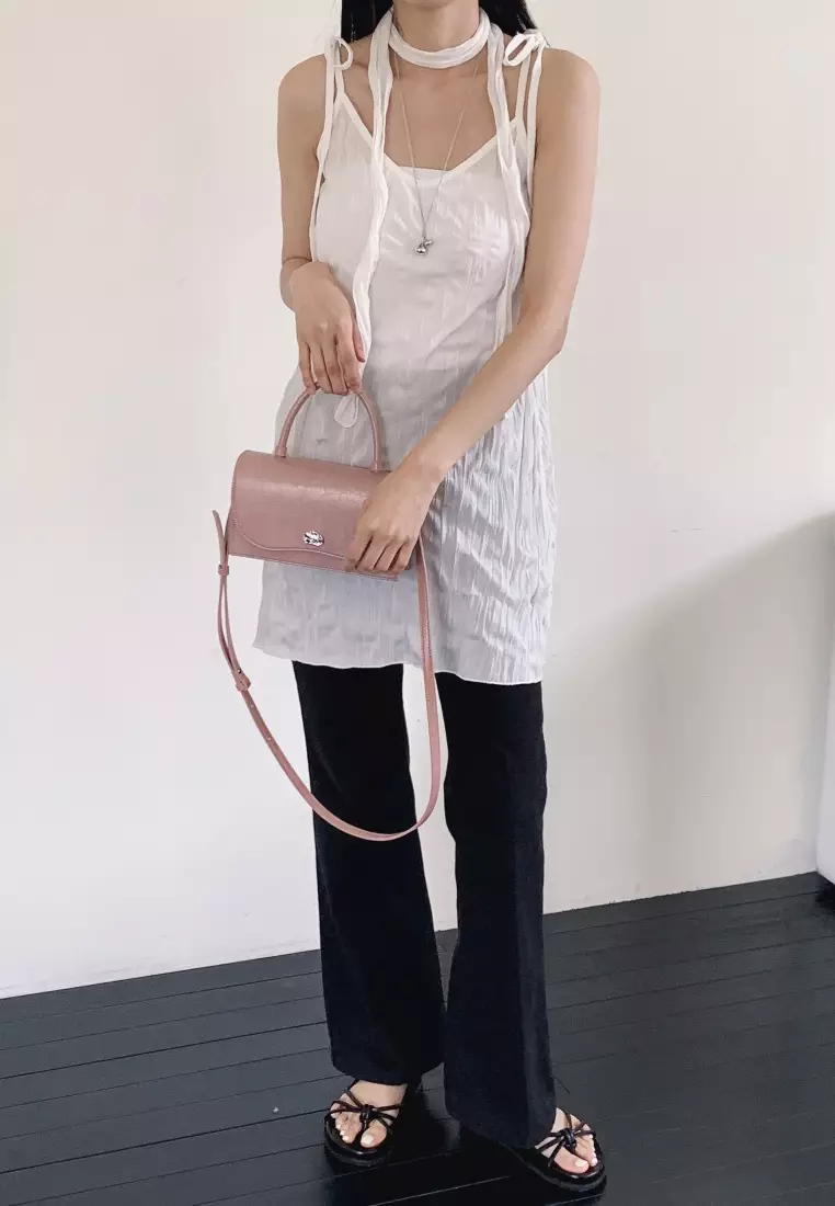 ARCH Vegan Leather Crossbody Bag Rose Pink
