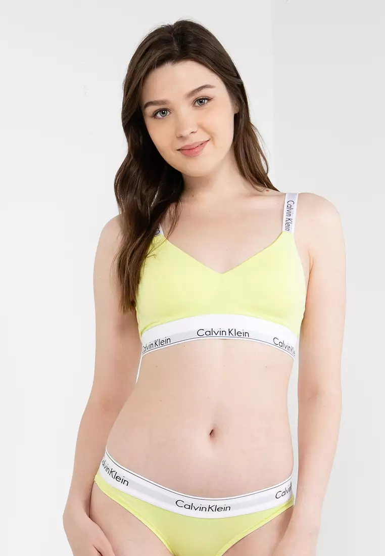 Yellow calvin on sale klein bra