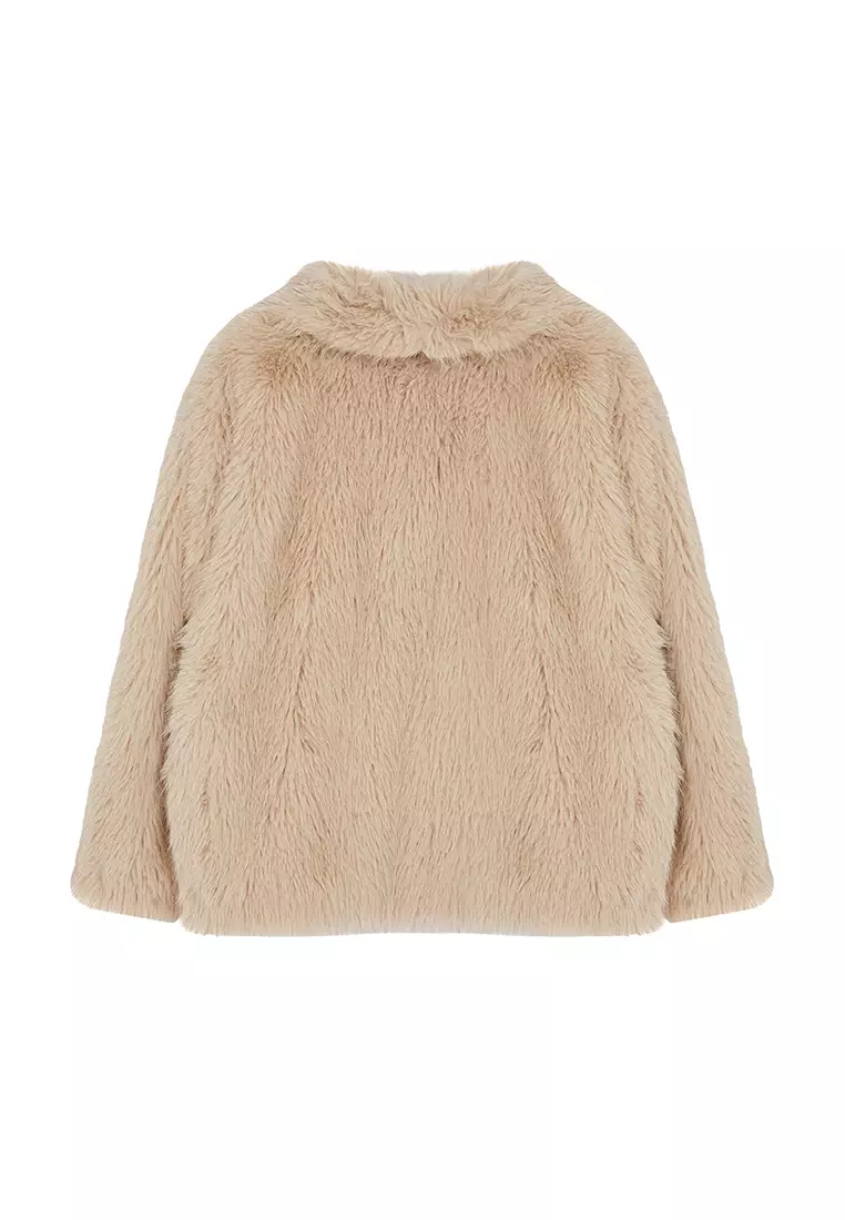 Plus Size Faux Fur Coat