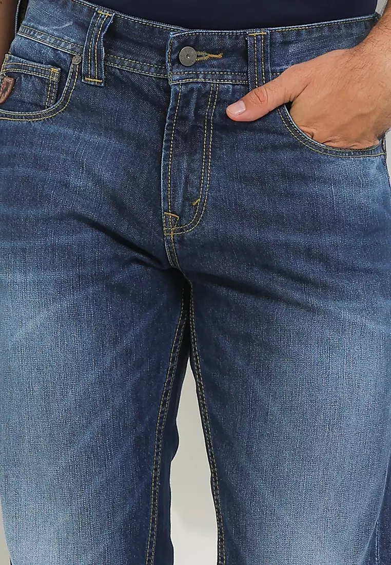 Fashion Straight Fit Denim Pants CFS117C