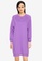 Noisy May purple Ine Long Sleeves Sweat Dress 429F8AAFA1C7C0GS_1