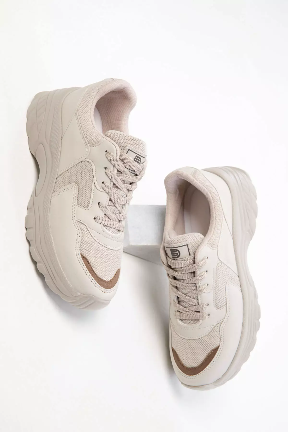 Beige-Mink Women's Sneaker 20590