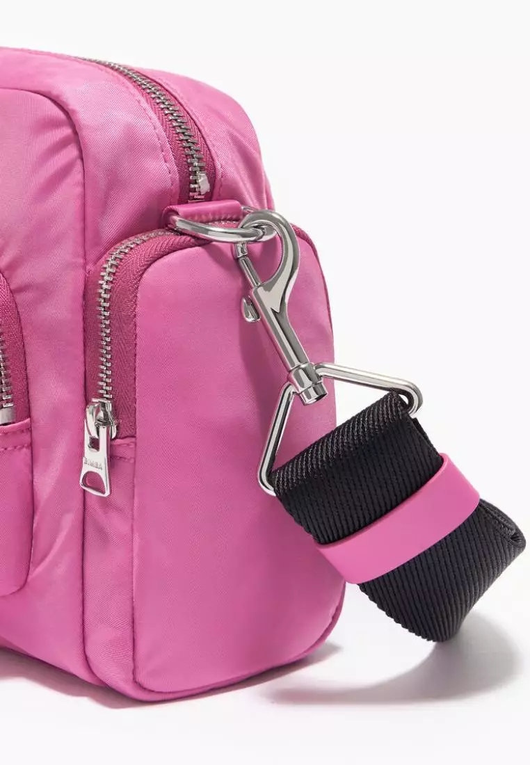 Bimba Y Lola M Pink Nylon Crossbody Bag