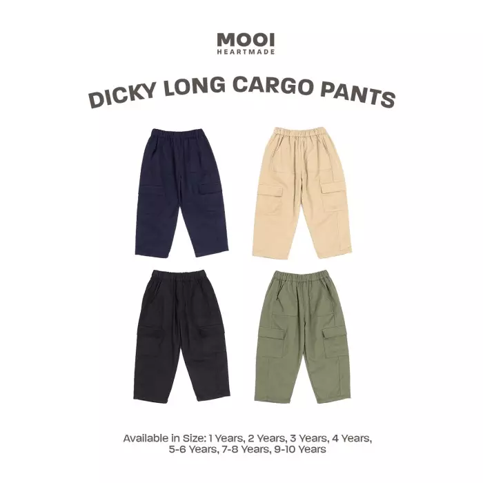 Mooi Celana Panjang Chinos Cargo Anak Dicky Long Cargo Chinos - Navy