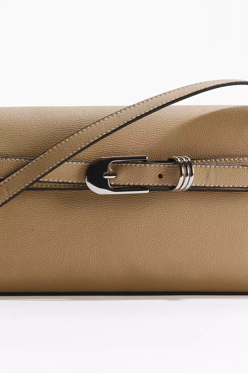 Strap-detail shoulder bag