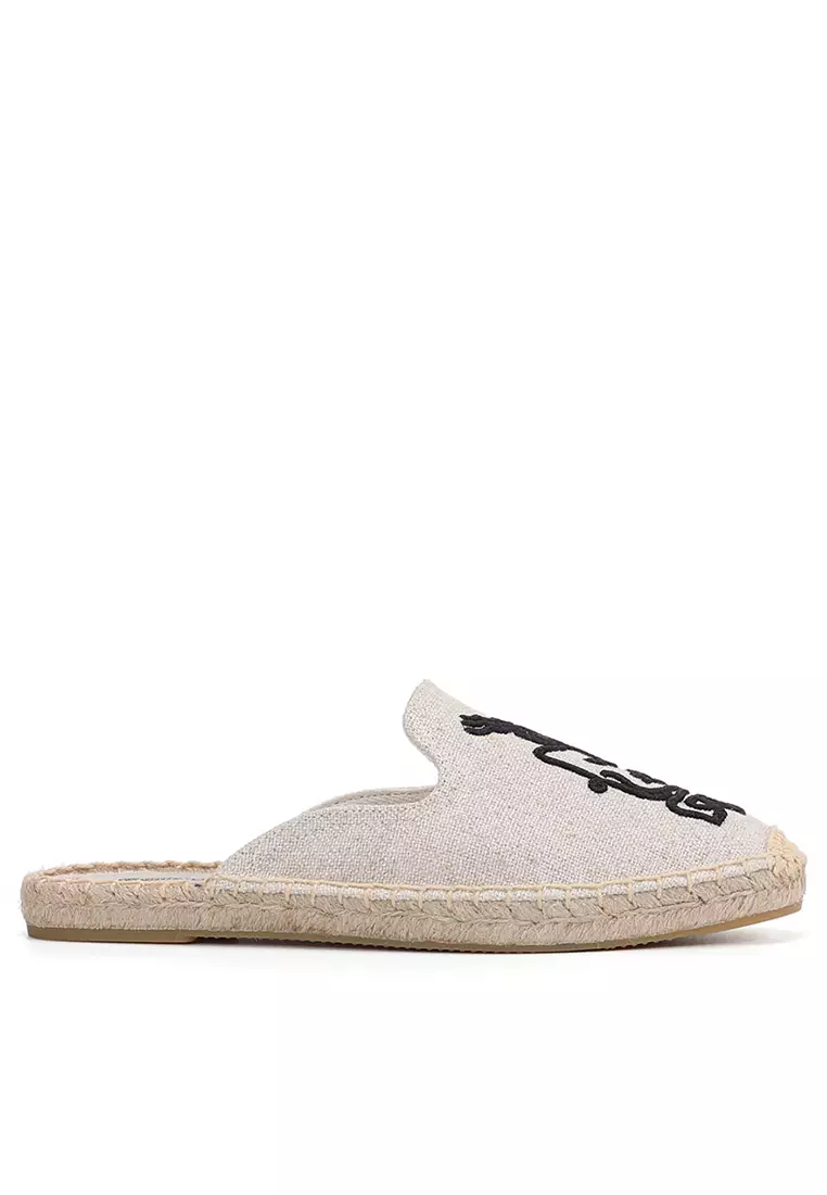 Discount on Twenty Eight Shoes  shoes - SKU: Embroidery Linen Mules HB20241223