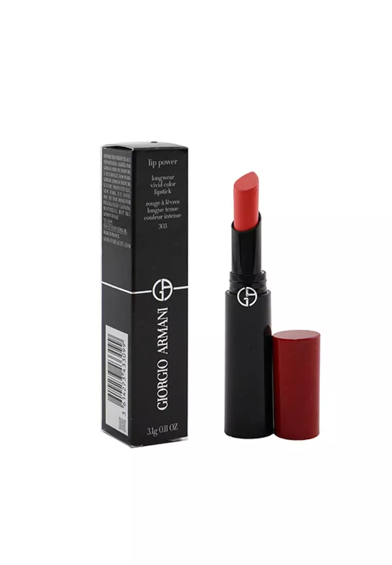 GIORGIO ARMANI - Lip Power Longwear Vivid Color Lipstick - # 303 Splendid 3.1g/0.11oz