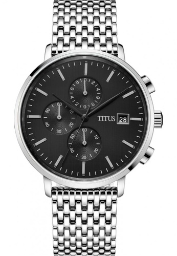 Buy Solvil Et Titus Men S Chronograph Quartz Watch In Black Dial And Stainless Steel Bracelet 2020 Online Zalora Singapore