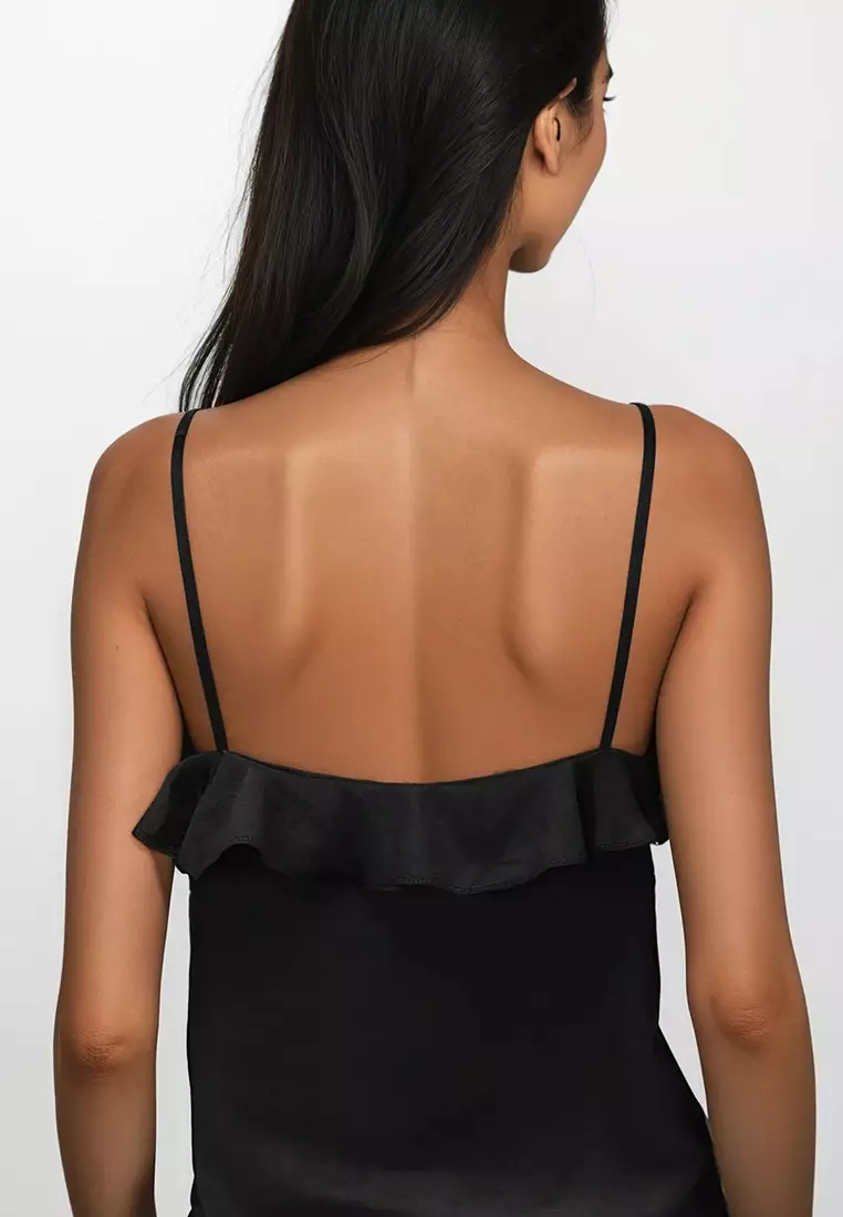 Cotton Ruffle Cami Top