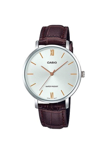 CASIO brown Casio Stylish Small Leather Watch (LTP-VT01L-7B2) 1FB7EACC524612GS_1