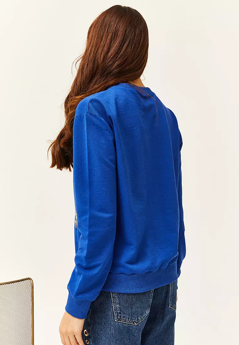Buy Olalook Eye Embroidery Sweatshirt 2024 Online ZALORA