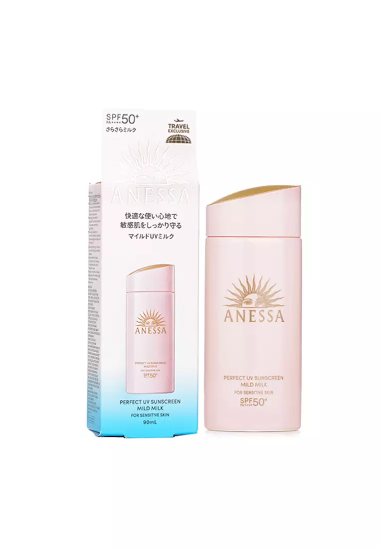 ANESSA - Anessa Perfect UV Sunscreen Mild Milk Sensitive Skin 90ml