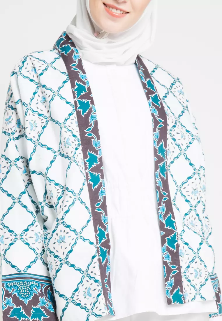 Cardigan Dobby Print