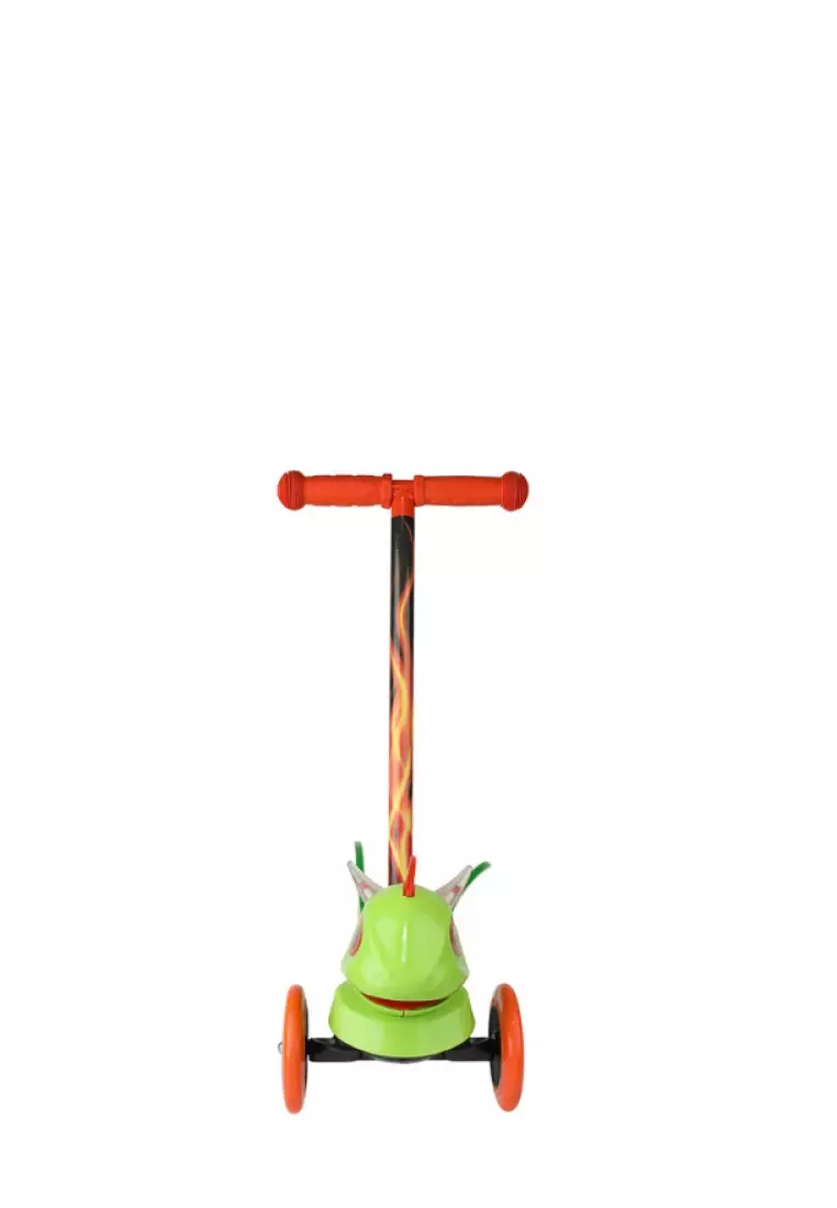 Dimensions Premium 3 Wheel Kids Scooter Dragon with Light and Sound - Skuter anak 3D dragon