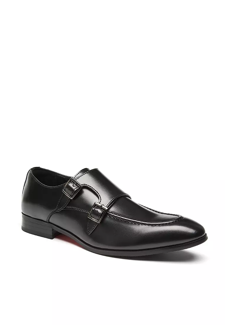 Leather Monk Strap Shoes KB24315-3