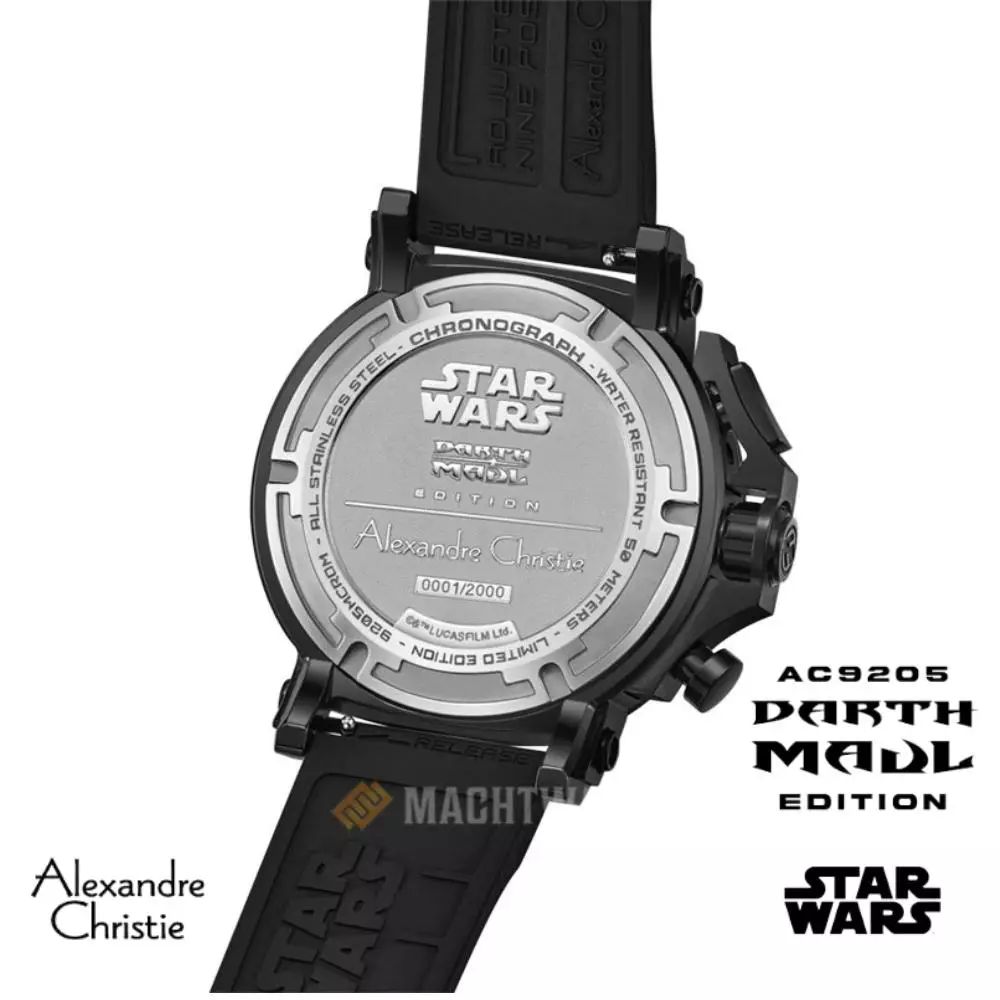 Jam Tangan Pria Alexandre Christie X Star Wars AC 9205 MCRDM-1 Darth Maul Edition Men Analog Dial Limited Edition