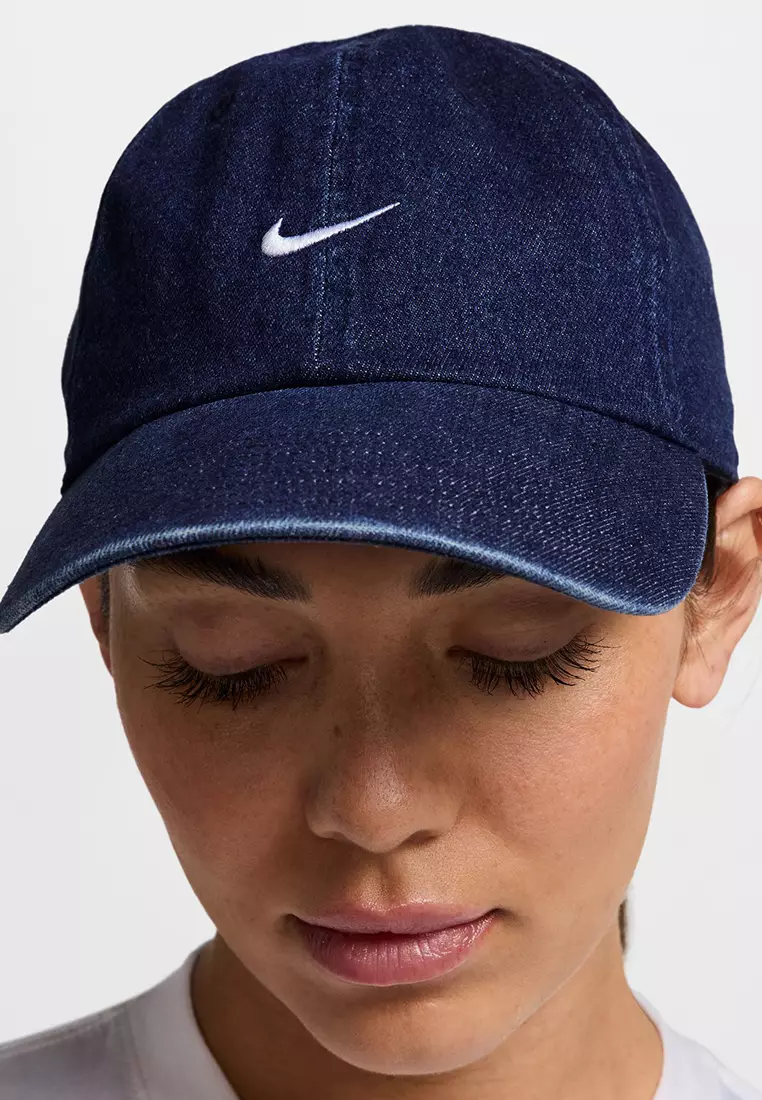 ★Nike★ Club Unstructured Denim Cap College Navy White HF03 Nike Club Unstructured Denim Cap Aegean Storm - Thunder Blue