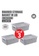 HOUZE grey [SET OF 3] HOUZE Braided Storage Basket with Lid (Medium) DEC17HL327FA61GS_1