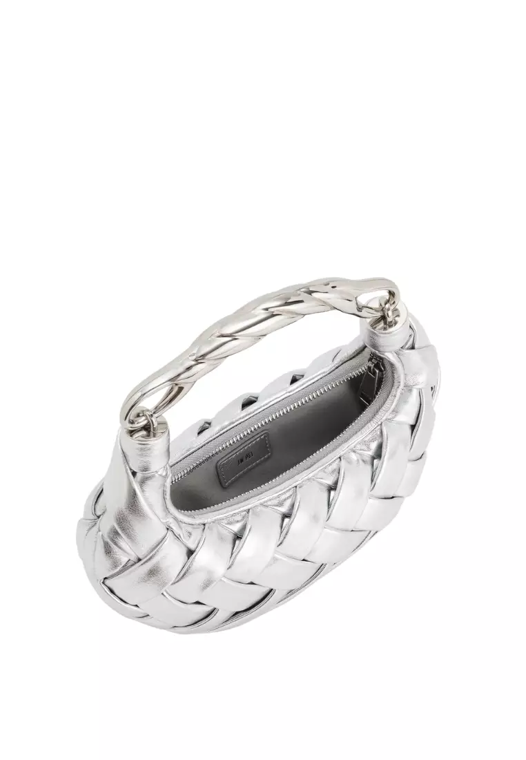 Orla Weave Handbag - Silver