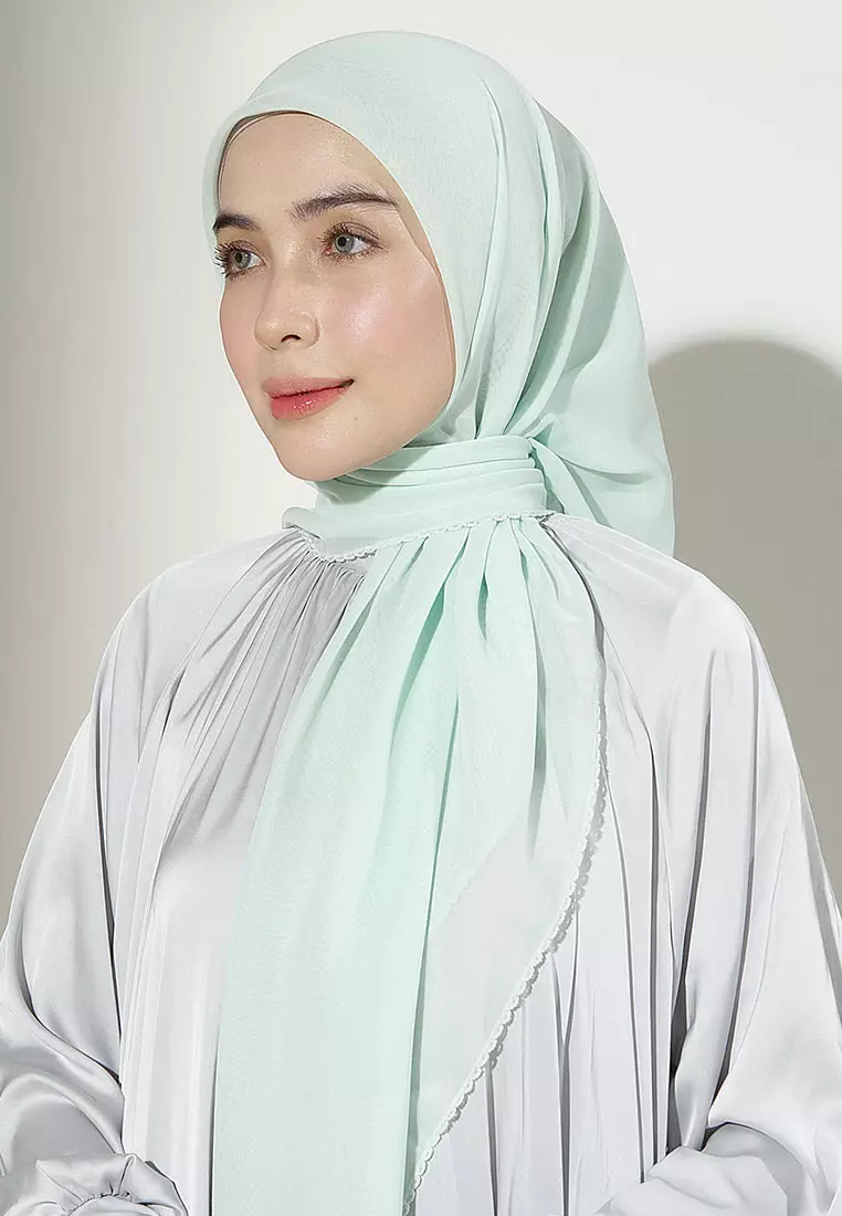 Paris Embroidery Signature Square (Lozy X Hamidah) Mint