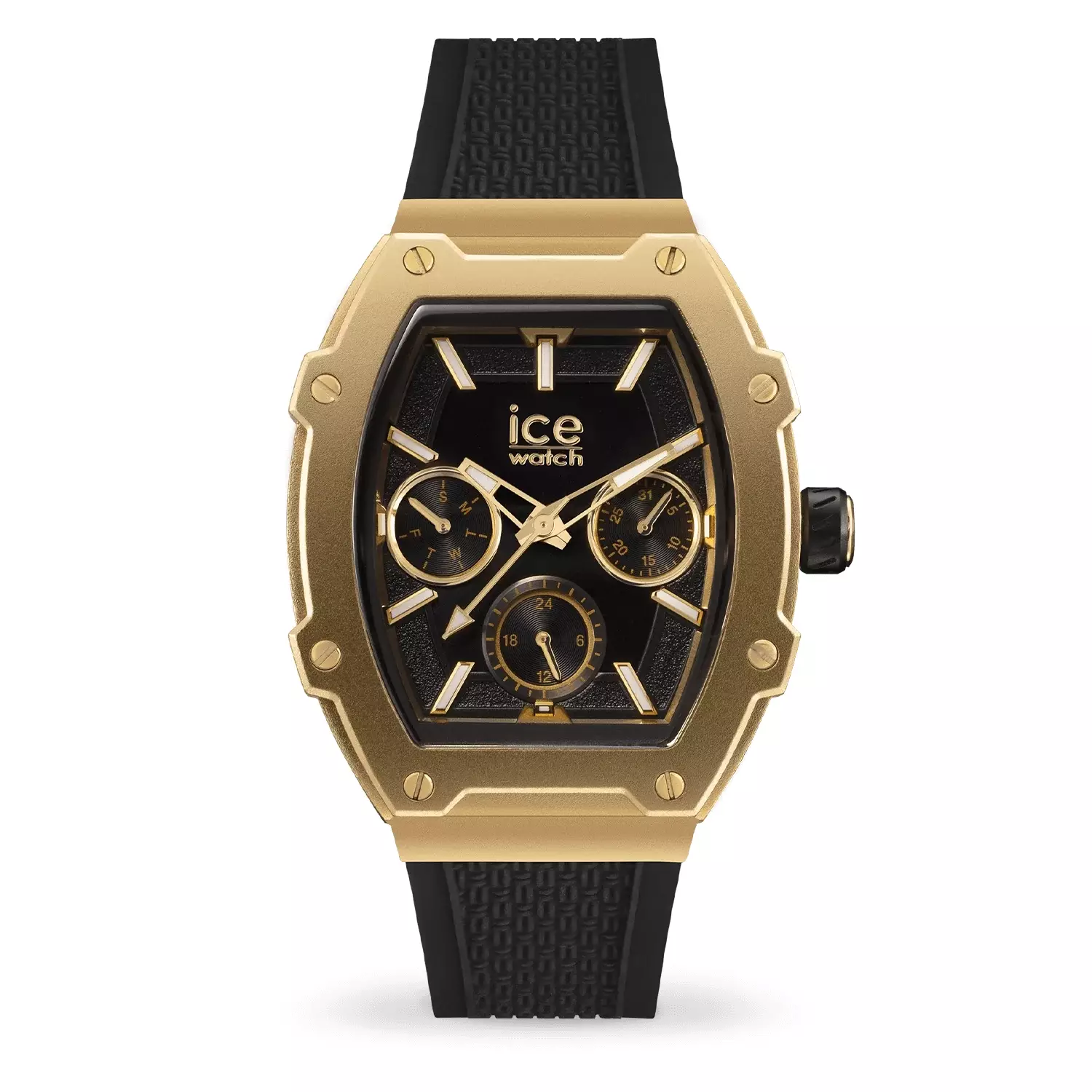 Jam Tangan Wanita Ice Watch ICE Boliday - Golden Black 40mm [022866]