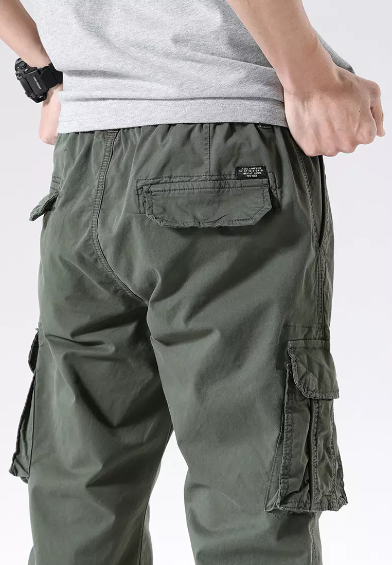 機能風口袋工裝長褲 GJL695