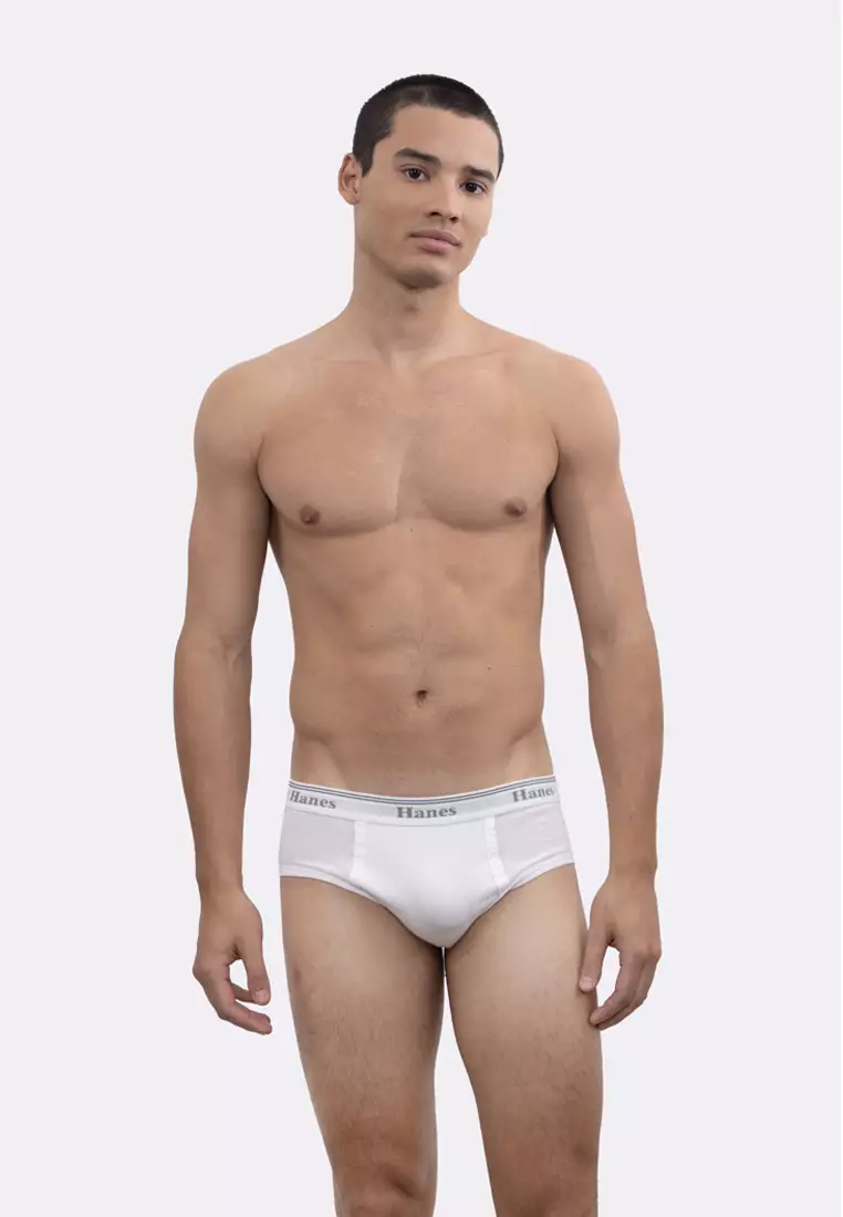 White 6-Pack Smart Hipster Brief 1303